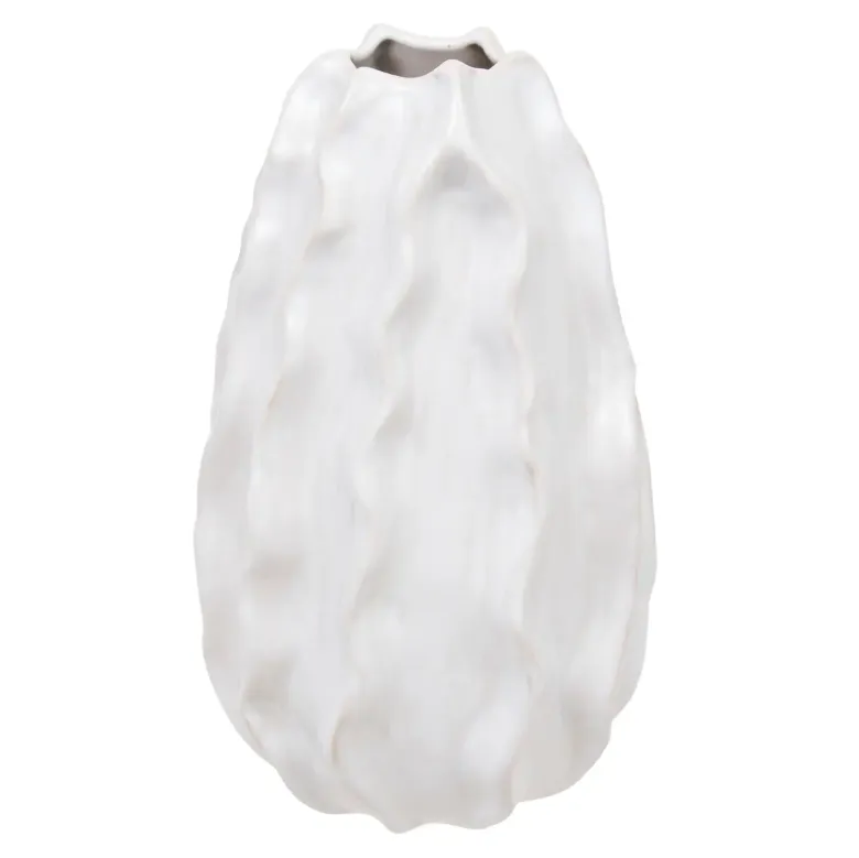 Vaza Sandri 25cm bela Atmosphera C. Dinterieur