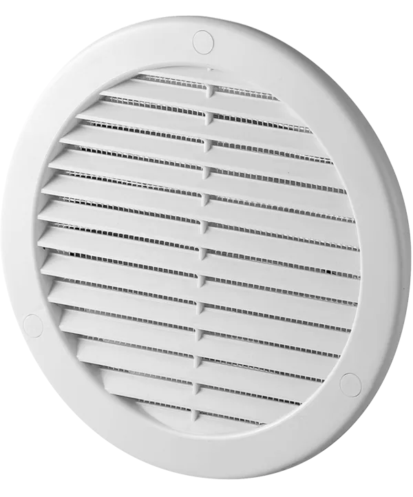 Ventilac. rešetka TRU fi 125 bela Awenta