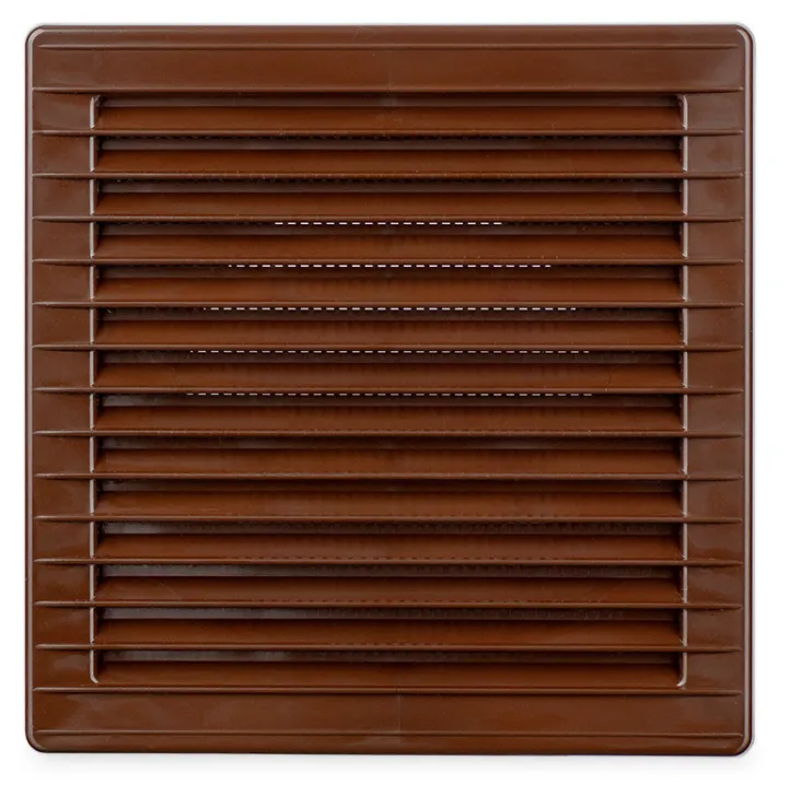 Ventilaciona rešetka AKUSzSb 170x170 fi 125 pvc braon airRoxy