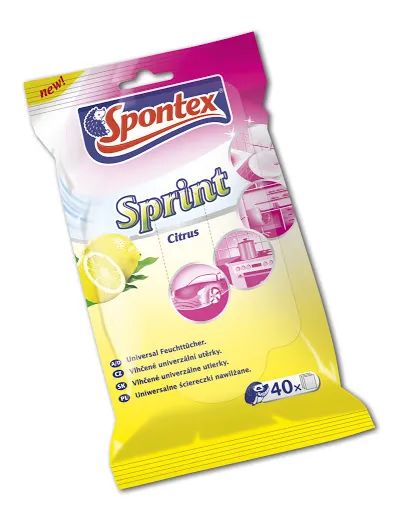 Vlažne maramice za čišćenje Sprint Citrus 40/1 Spontex