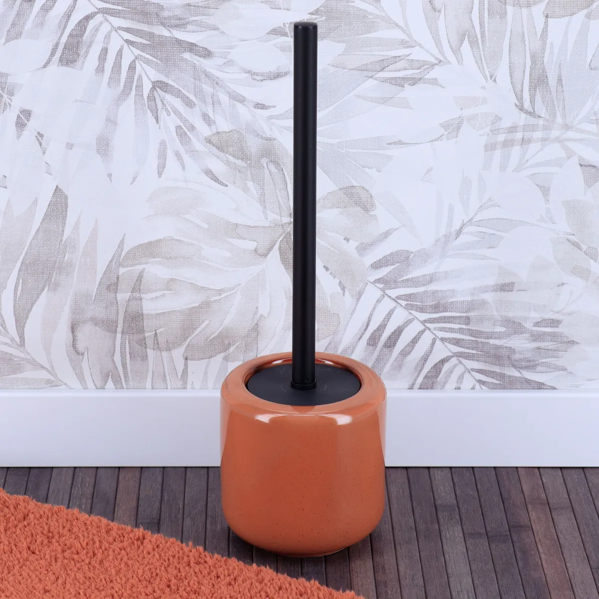 WC četka sa držačem amber/crna Tendance