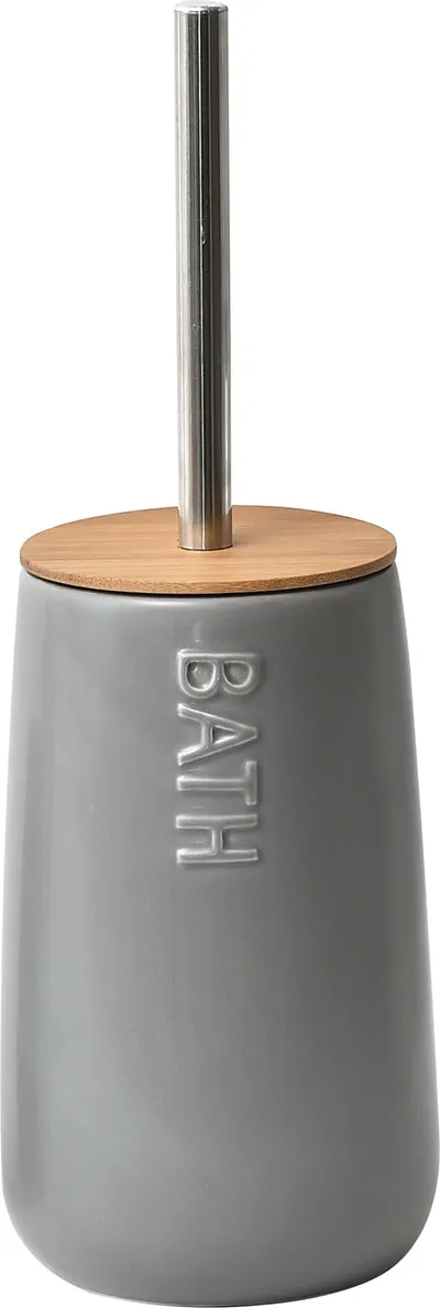 WC četka sa držačem Bath siva/bambus Tendance