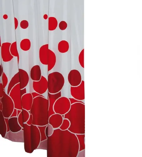 Zajesa za kadu Textil Kani 180x200cm crvena Aquamod