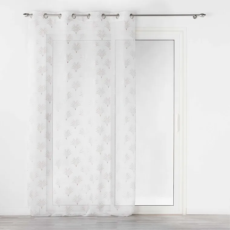 Zavesa Arcadie 140x240cm sa otvor. za garniš. bela D. d Interieur