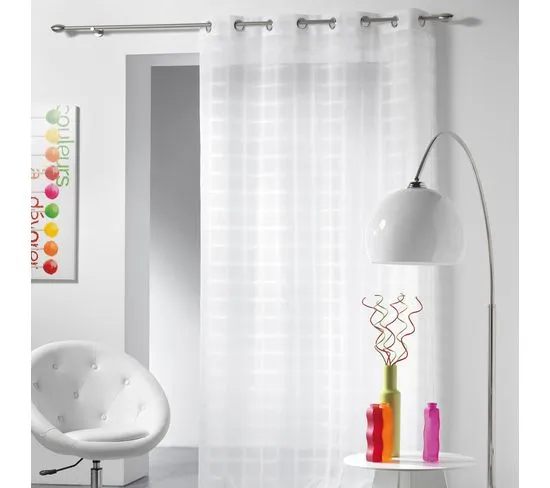 Zavesa Candide 140x240cm sa otvorima za garniš.bela D. d Interieur
