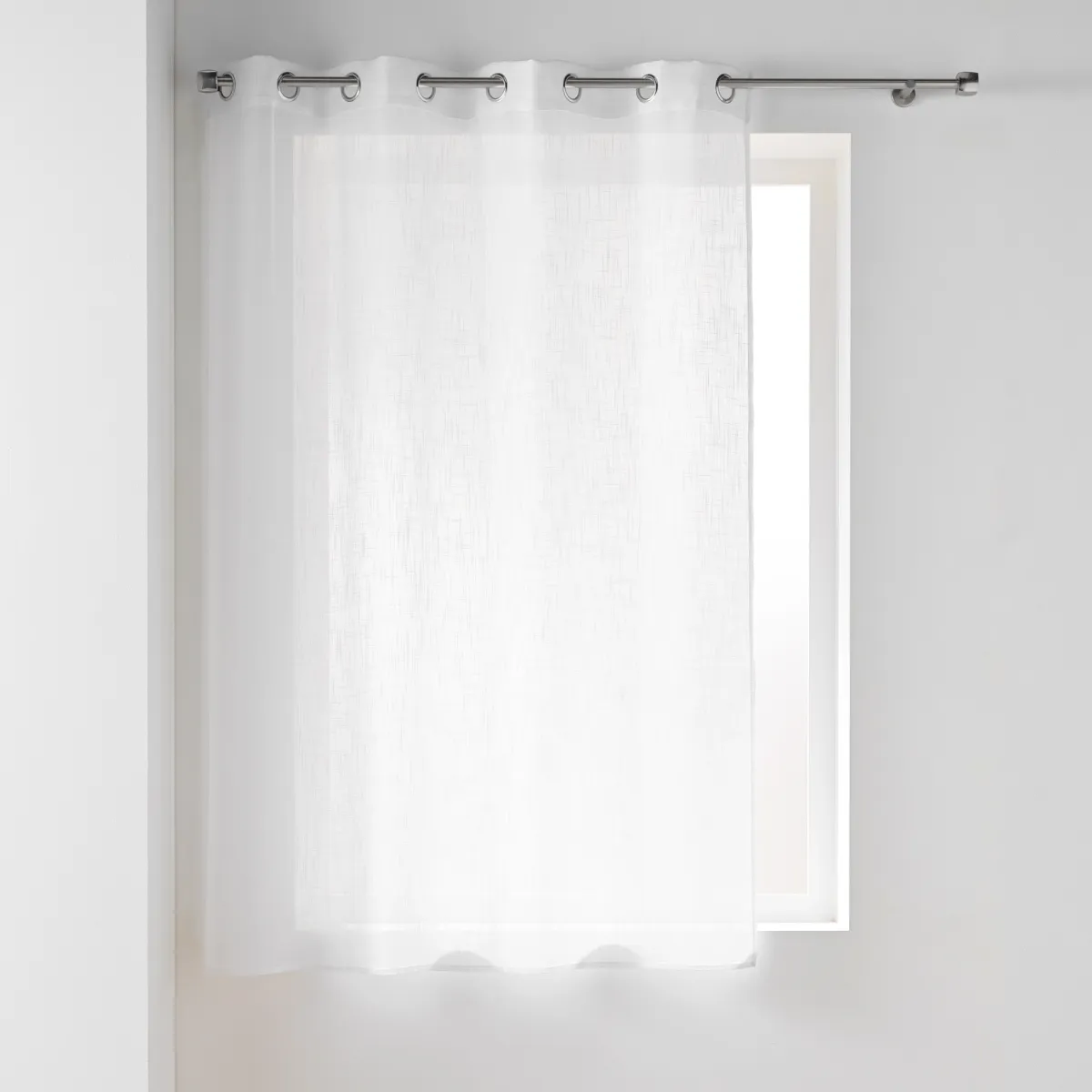 Zavesa Haltona 140x180cm sa otvorima za garniš. bela D. d Interieur
