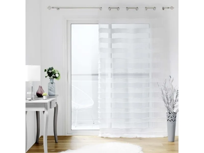 Zavesa Lalina 140x260cm sa otvorima za garniš. D.bela d Interieur