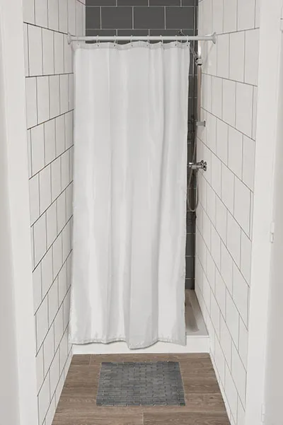 Zavesa za kadu 120x180cm bela Tendance
