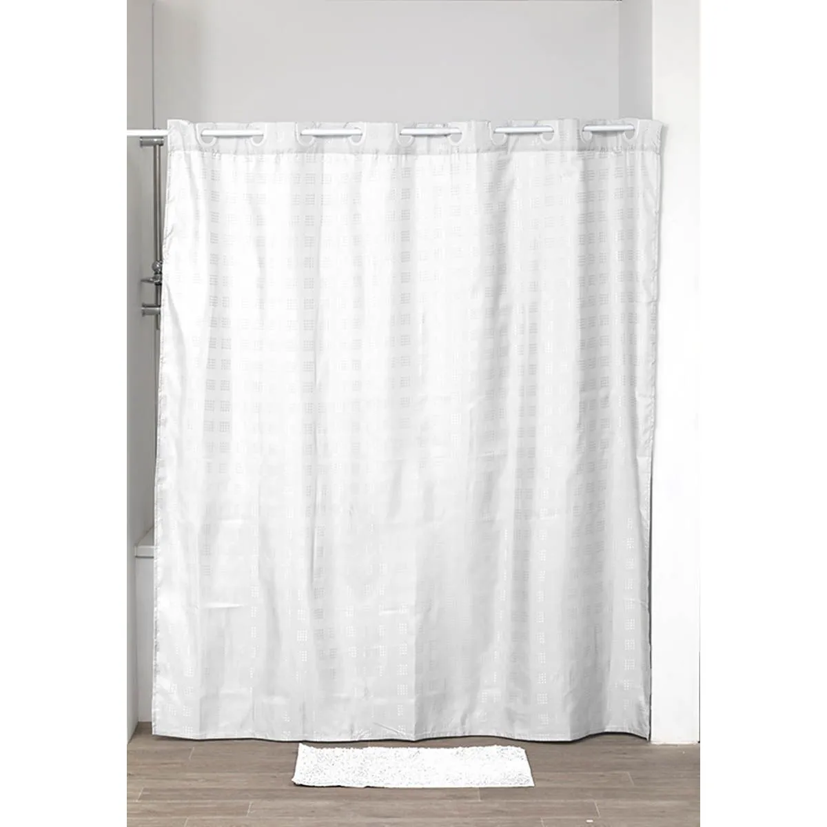 Zavesa za kadu 180x200cm bela Tendance