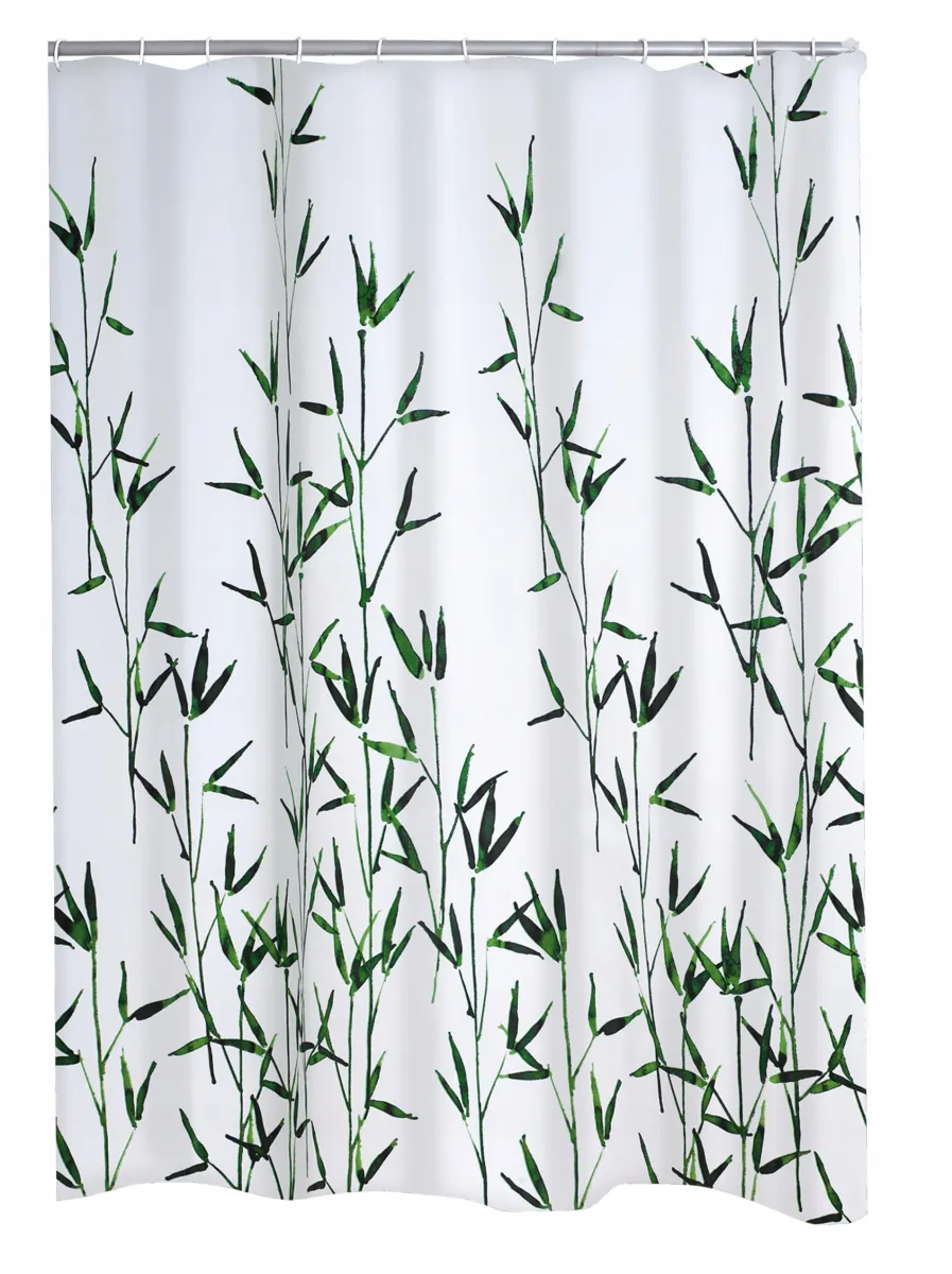 Zavesa za kadu Bambus 180x200cm zelena Ridder