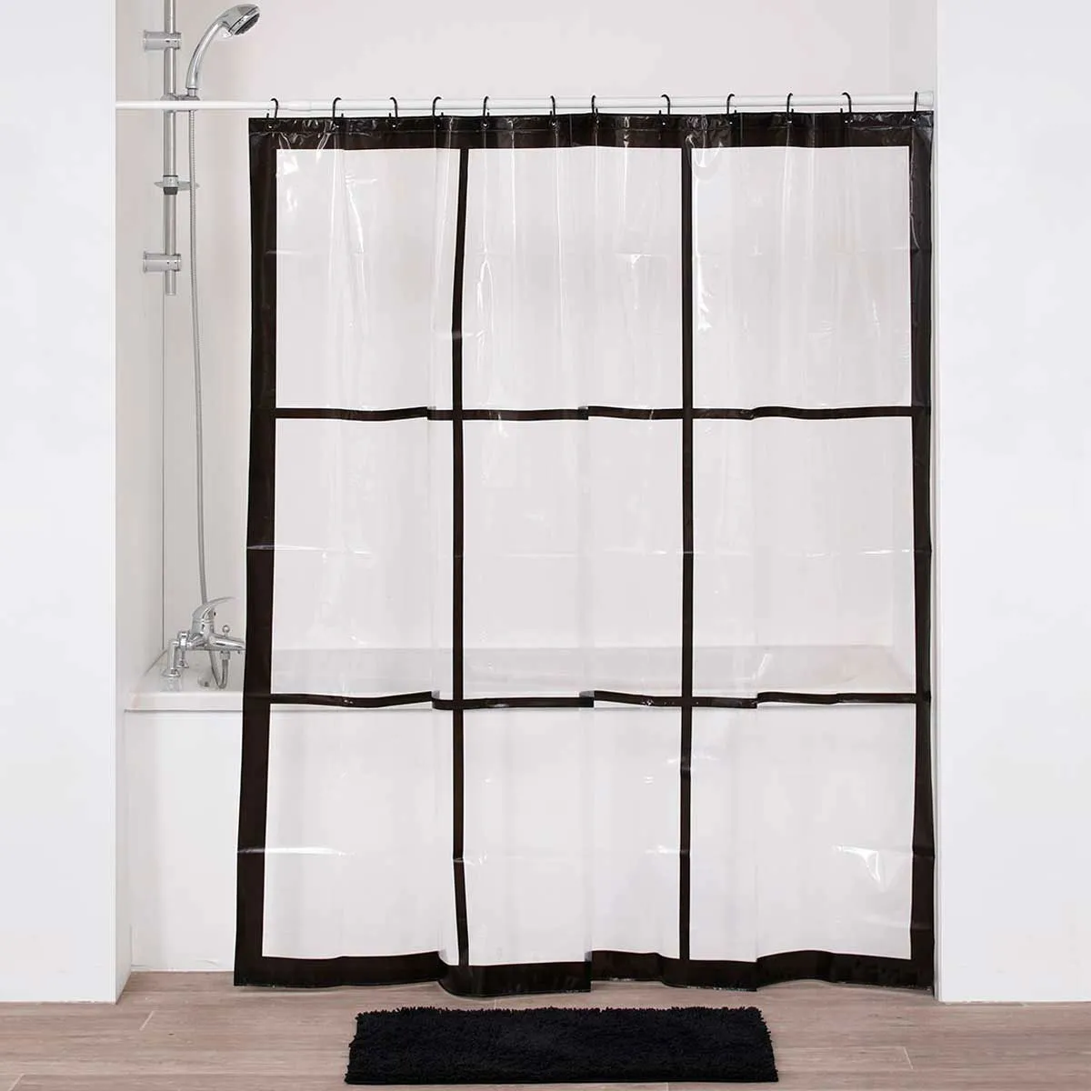 Zavesa za kadu Neo Retro 180x180cm bela Tendance