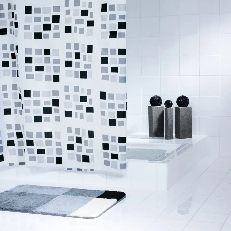 Zavesa za kadu Textil Stones 180x200cm Aquamod