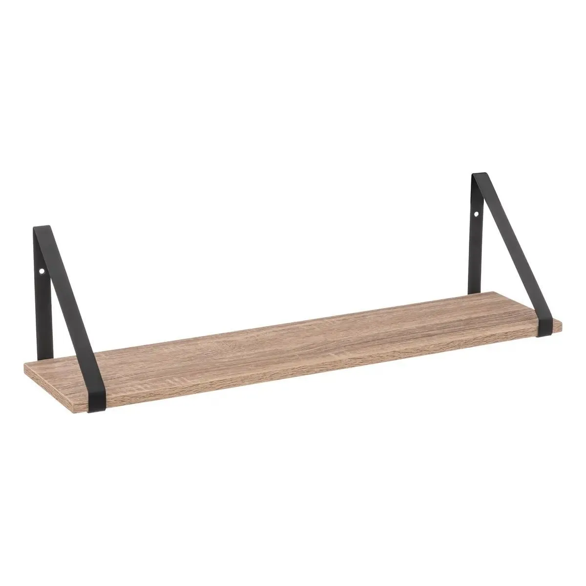 Zidna polica Aliaj 58cm sa nosačem crna/bež 5five