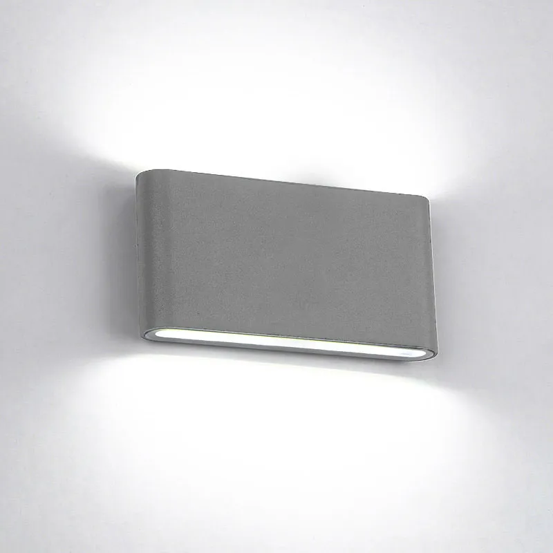 Zidna svetiljka 969 ovalna Led 2x6W 4000K IP65 siva Elmark