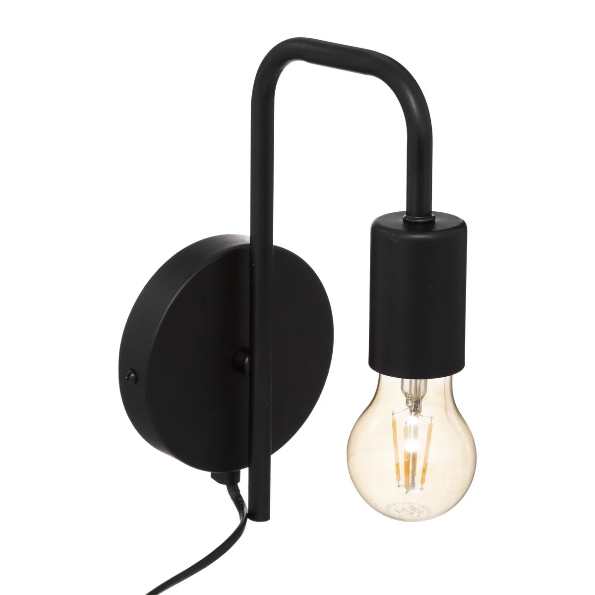 Zidna svetiljka Keli E27 maks. 40W crna Atmosphera