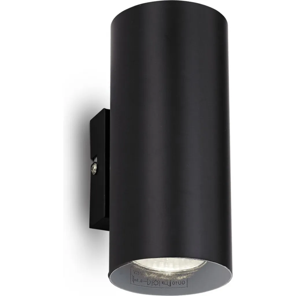 Zidna svetiljka Look AP2 GU10 2x28W 80x180x110mm crna Ideal Lux