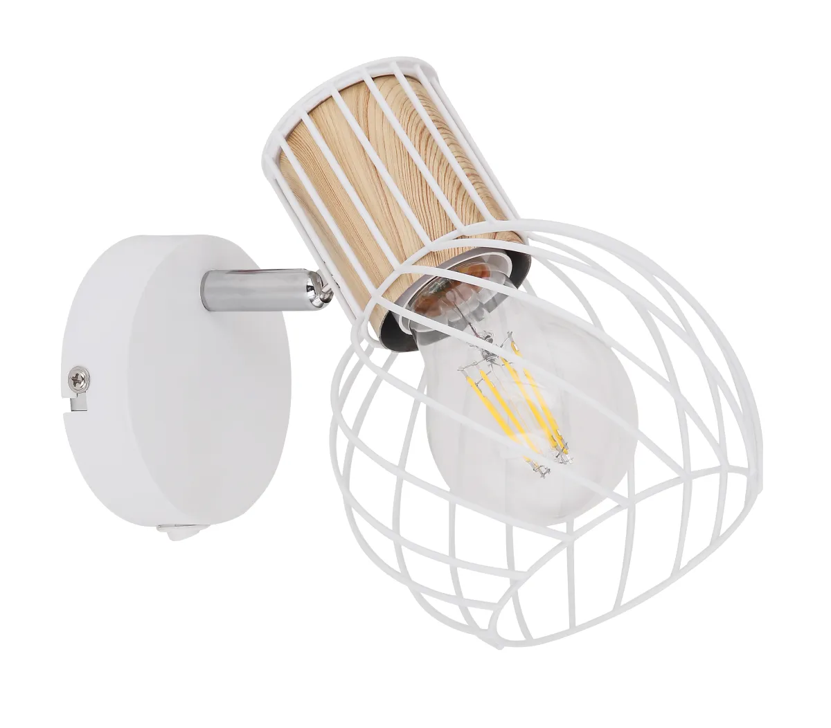 Zidna svetiljka LUISE 1xE27 40W 16.5x16cm bela Globo