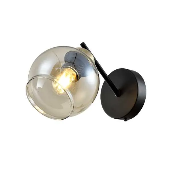 Zidna svetiljka Rick 1x40W E27 crna/boja bronze Elmark