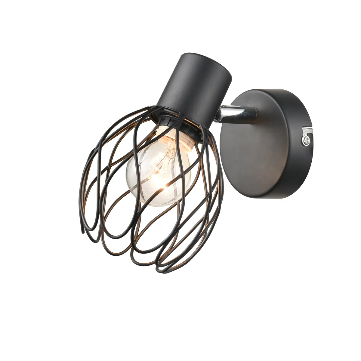 Zidna svetiljka Tulip 40W E14 145x175mm crna Esto