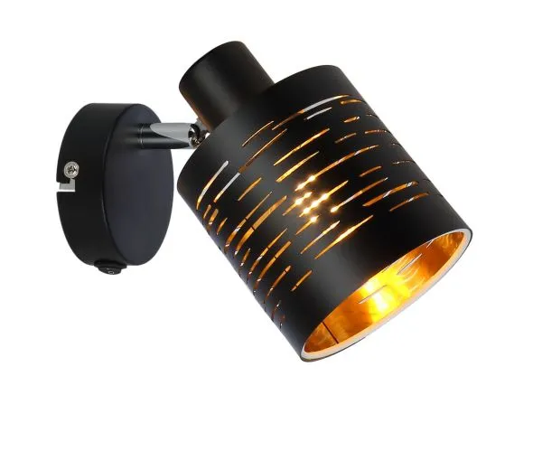 Zidna svetiljka Tunno 1xE14 15W crna Globo