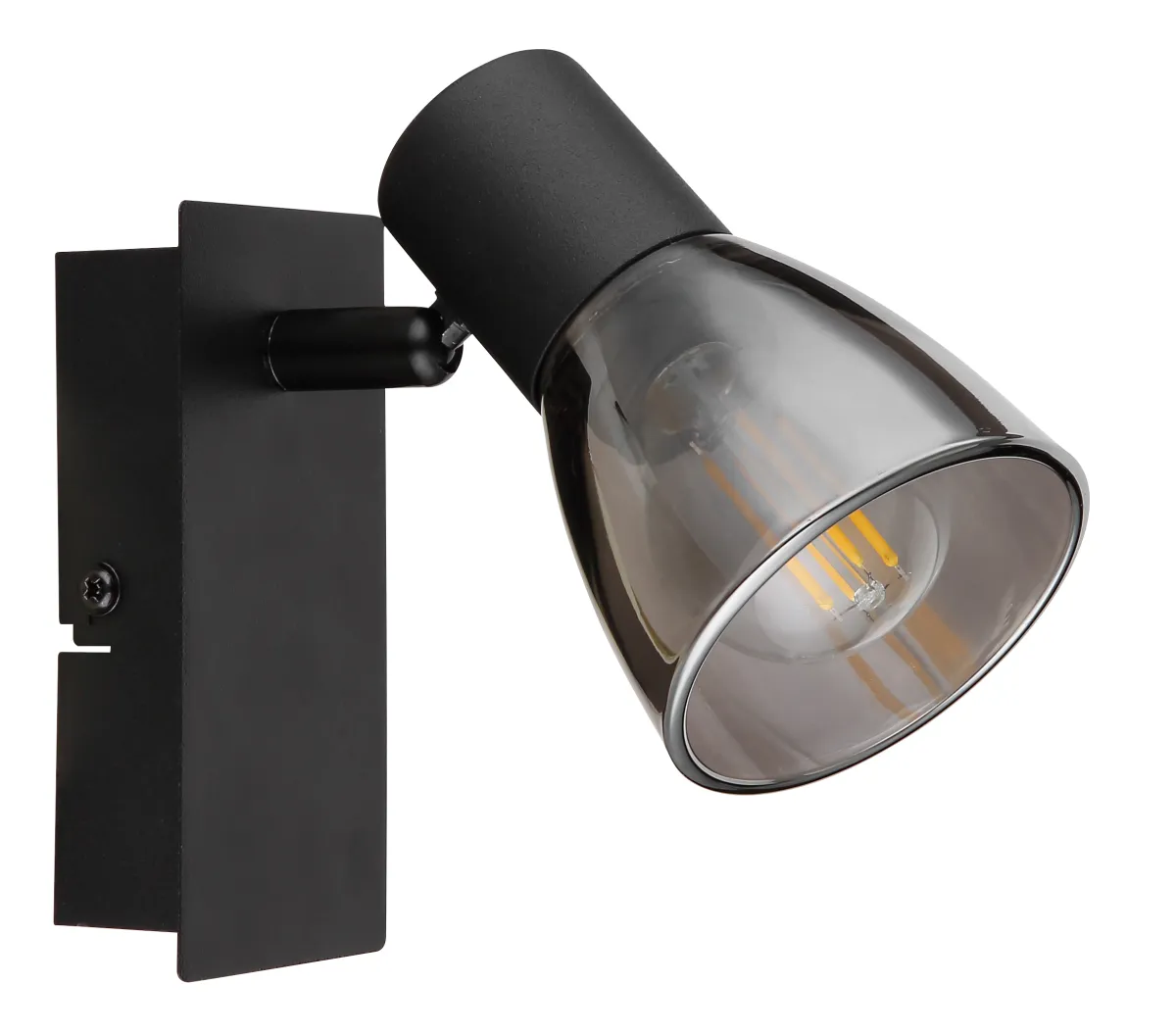Zidna svjetiljka Claude E14 40W crna Globo