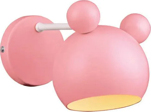 Zidna svjetiljka Mickey 1xE27 roza