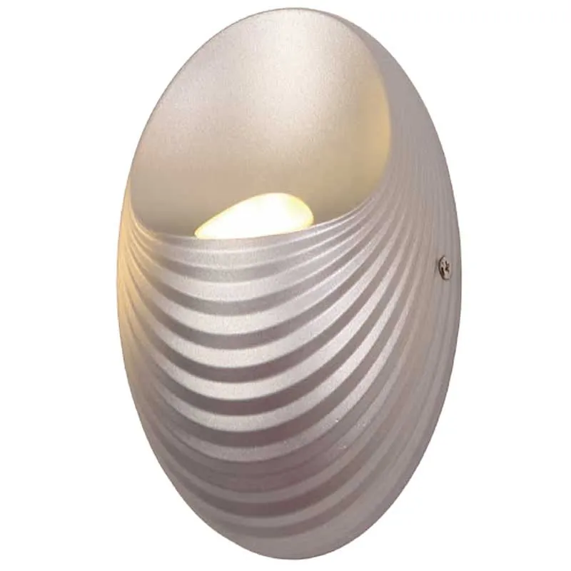 Zidna svjetiljka Shell LED 5W 4000K boja srebra