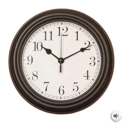 Zidni sat fi 22cm sort Atmosphera Createur Dinterieur