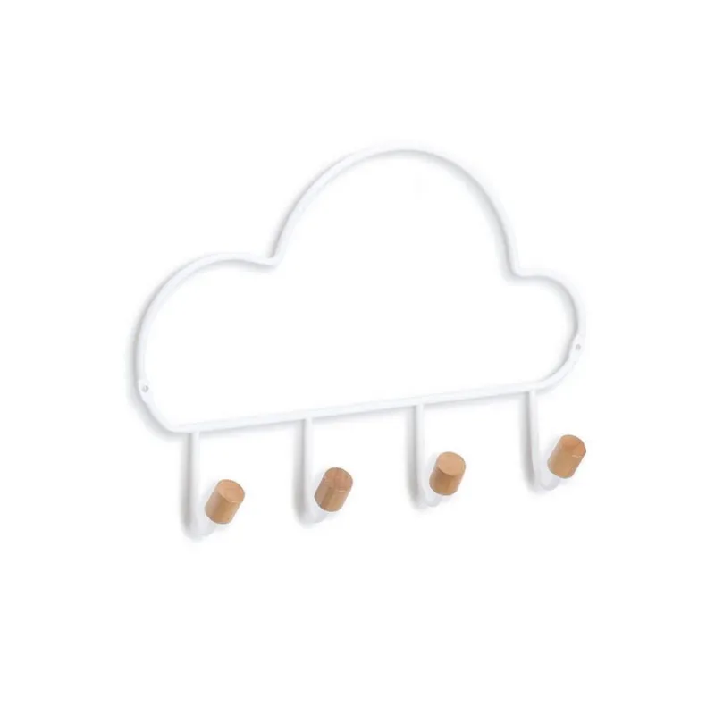 Zidni vešaonik Cloud sa 4 kuke 30x5x21.5cm beli Zeller
