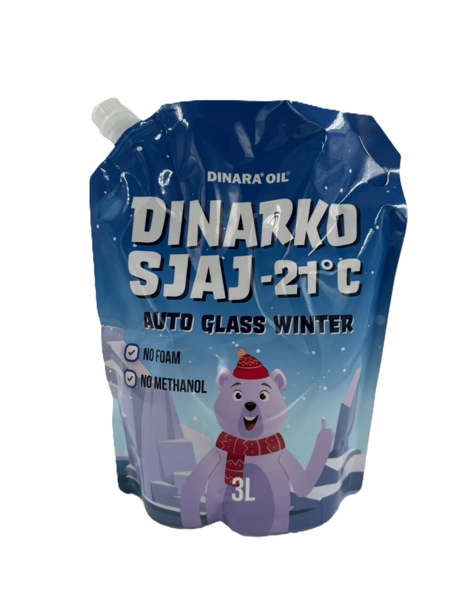 Zimska tečnost za pranje šoferšajbne Dinarko 3l Doypack Dinara Oil