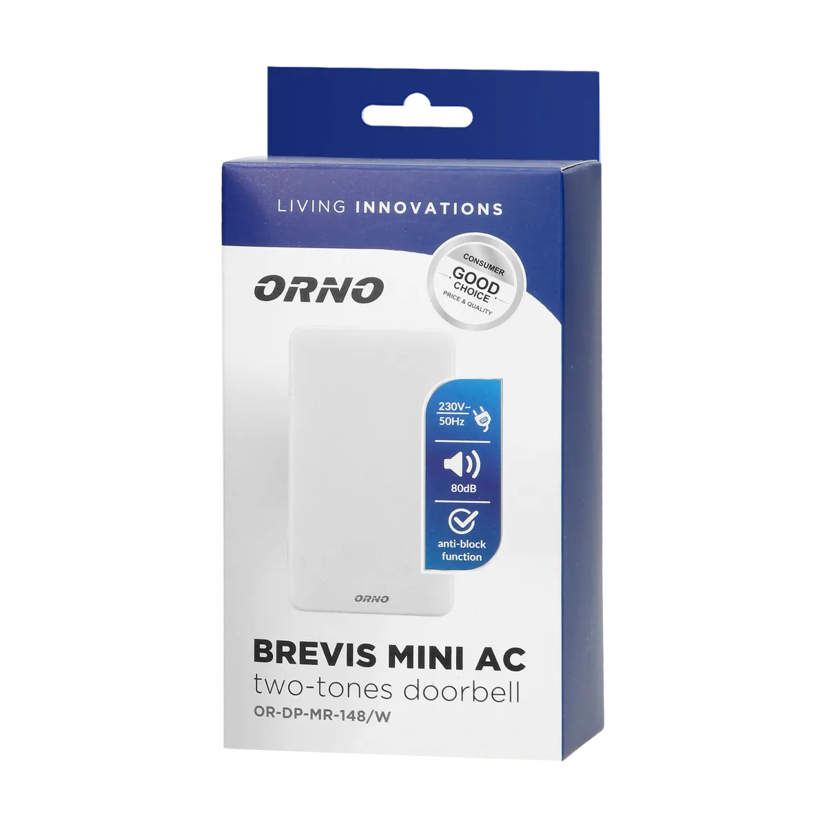 Zvono Brevis Mini  AC 230V dva tona Orno