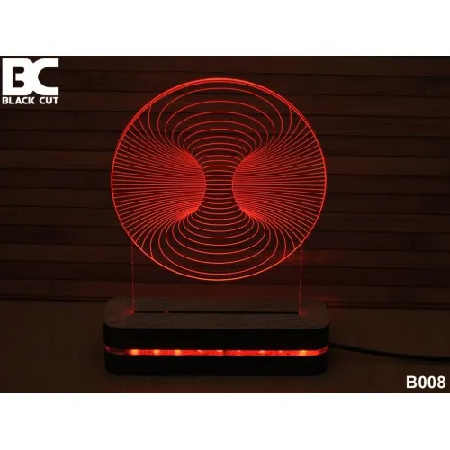 3D lampa Vrtlog hladno beli