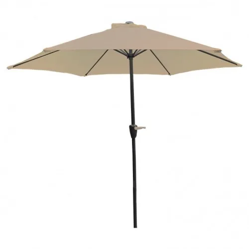 Aluminijumski suncobran 270 cm sivo-braon