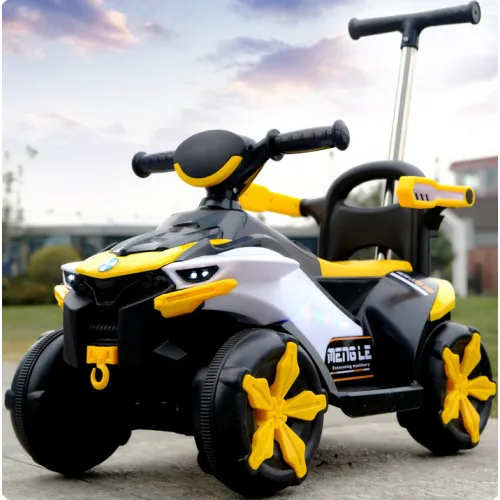 Auto na Akumulator  za decu sa drškom (6V) SM-24306 žuti