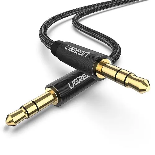AUX kabl 3.5mm 2m gold AV112 crni 50363