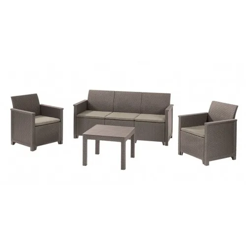 Baštenski set Elodie 3 seater, kapućino