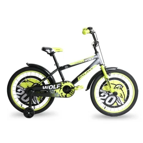 Bicikl dečiji GALAXY WOLF 20" crna/siva/neon zelena 590040