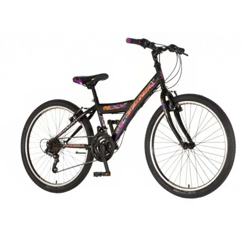 Bicikl venssini parma 24" crno roze 1242006