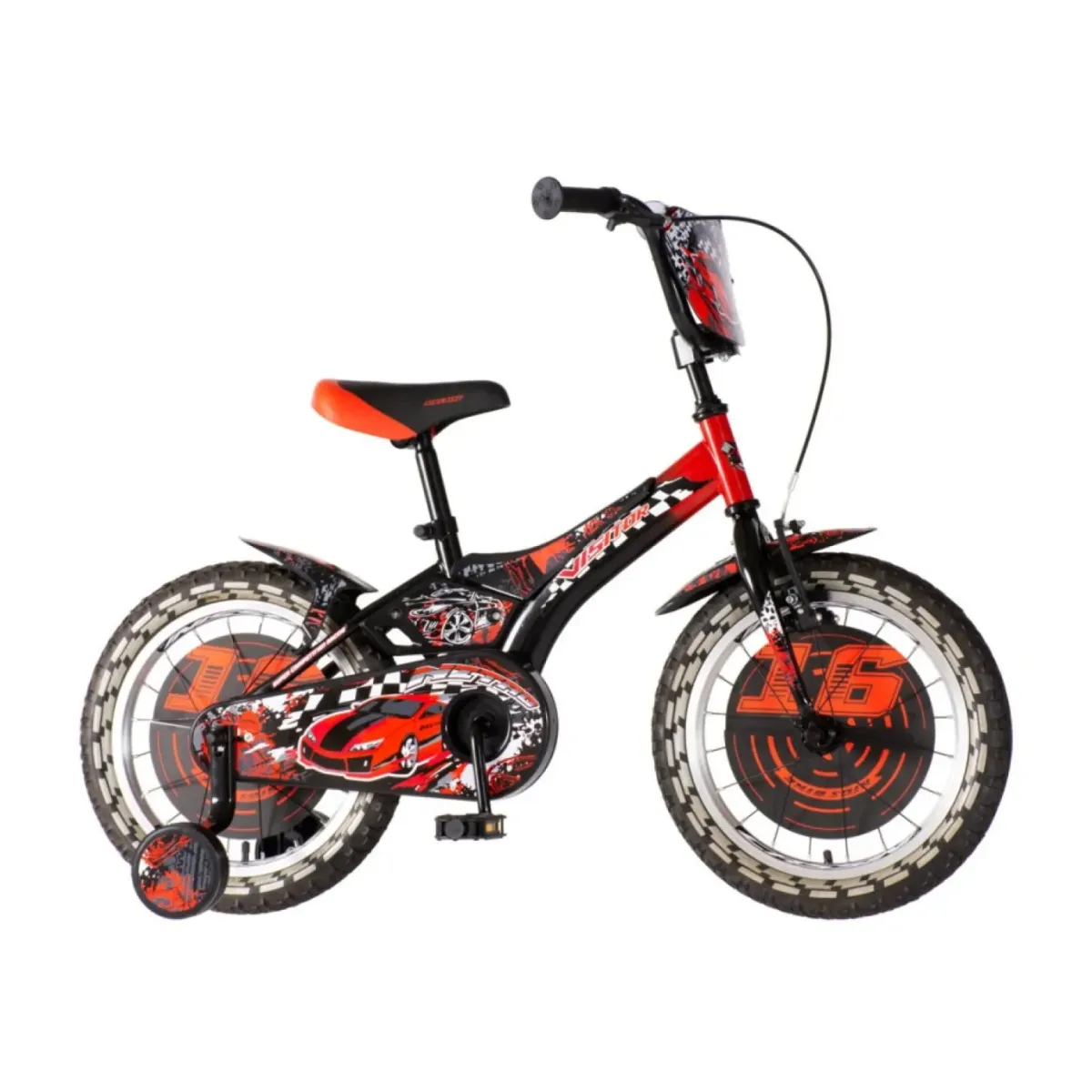 Bicikl Visitor Nitro 16" crno crveni