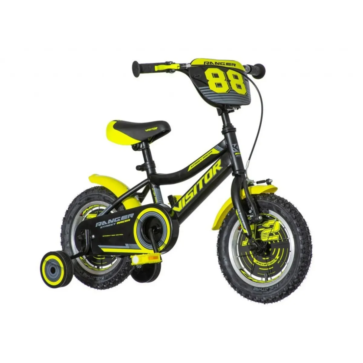 Bicikl Visitor Ranger 12" crno žuti