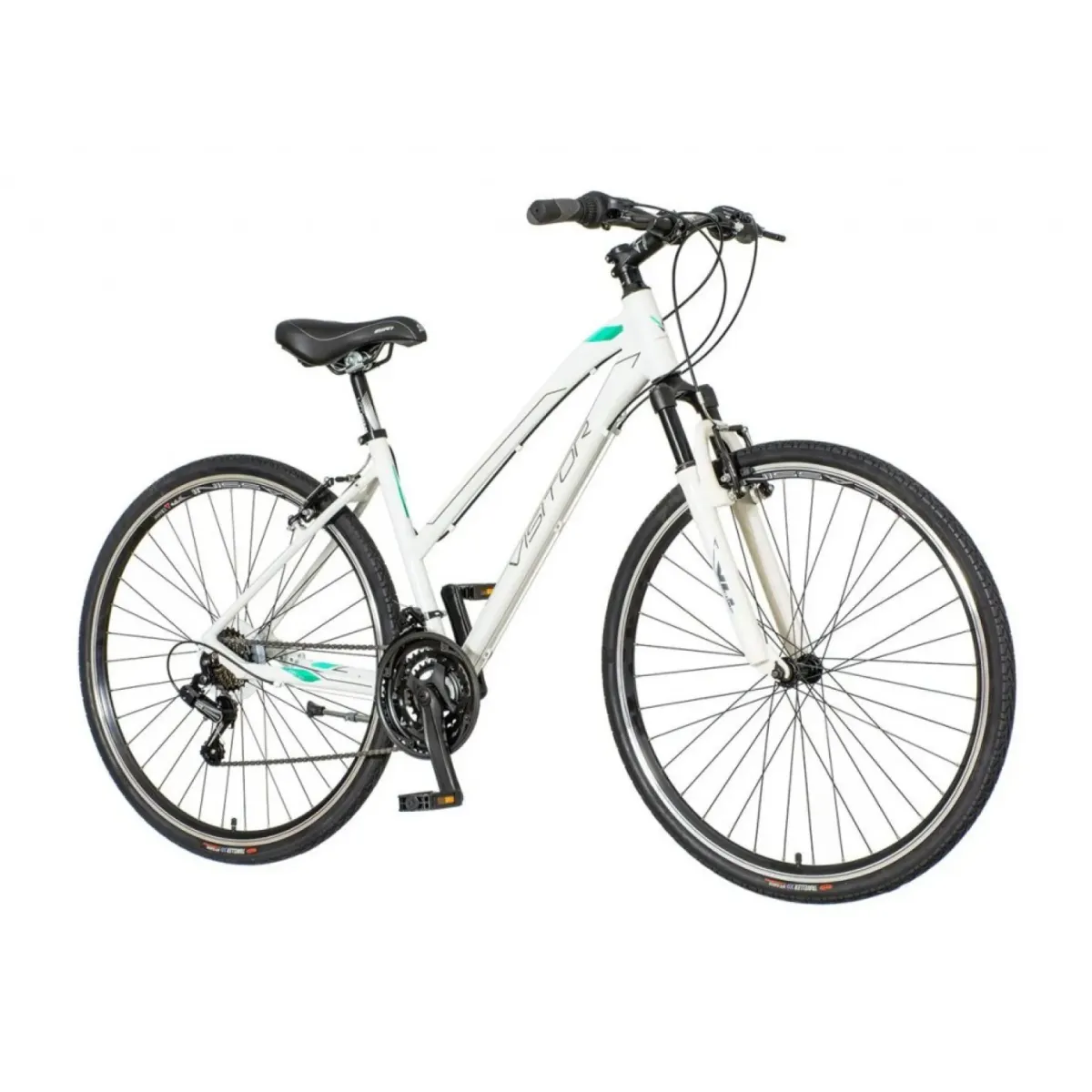 Bicikl Visitor Terra lady 28" belo sivi