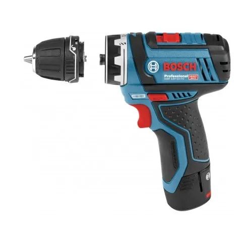 Bosch akumulatorska bušilica/ odvrtač  GSR 12V-15 FC + GFA 12 B sa izmenljivim glavama