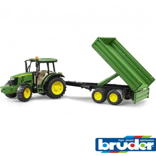 Bruder Traktor John Deere 5115M sa prikolicom