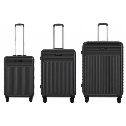 Cadiz, kofer, set 3 komada, ABS, crna 110167