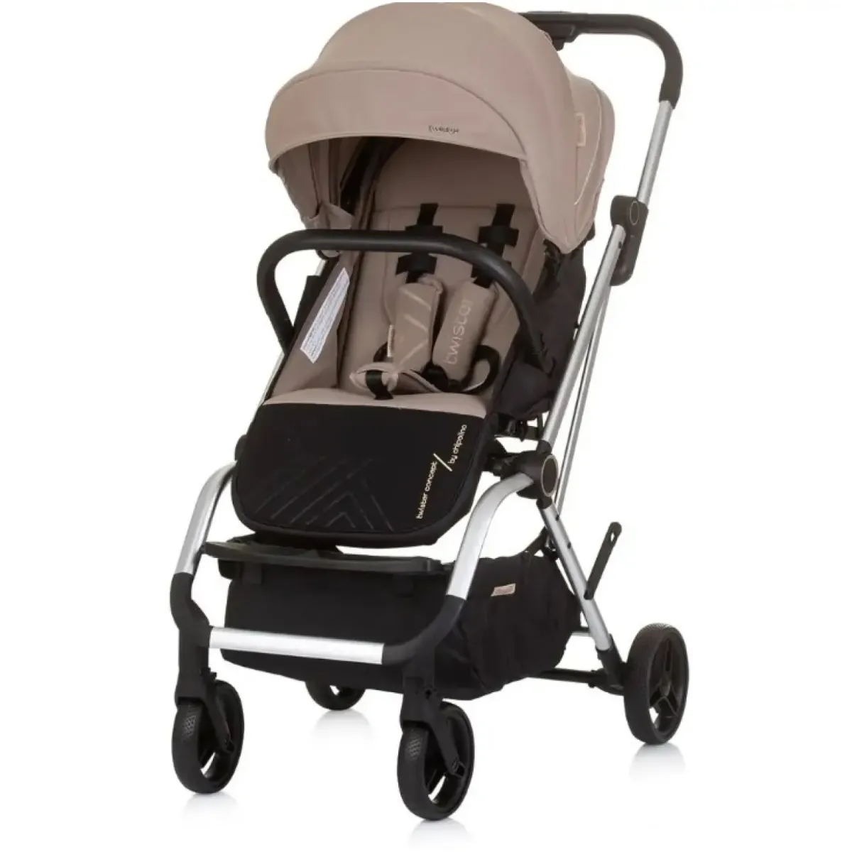 Chipolino Twister rotirajuća kolica za bebe Kiss Macadamia LKKS02403MA