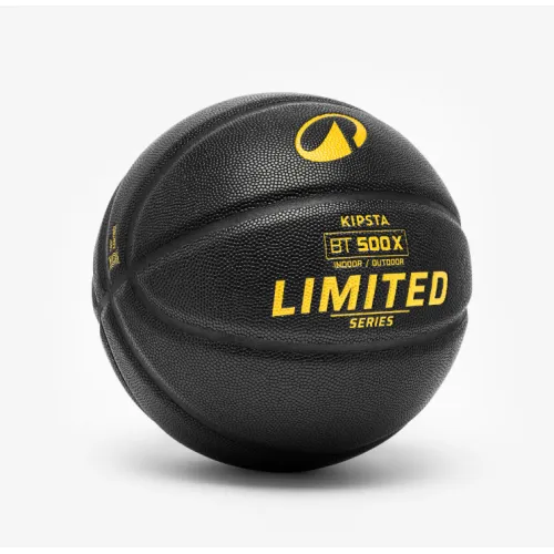 Crno-zlatna lopta za košarku BT500 GRIP  veličina 7