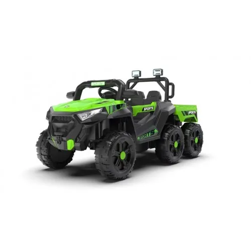 Dečiji električni UTV – model sa prikolicom 2218 Zeleni