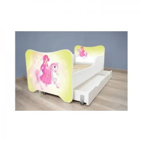 Dečiji krevet 140x70 cm happy kitty + fioka pony 7560 F