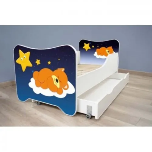 Dečiji krevet 140x70 cm happy kitty+ fioka sleeping tedy
