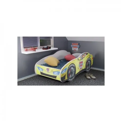 Dečiji krevet 160x80cm trkacki auto dog adventure yellow 74034